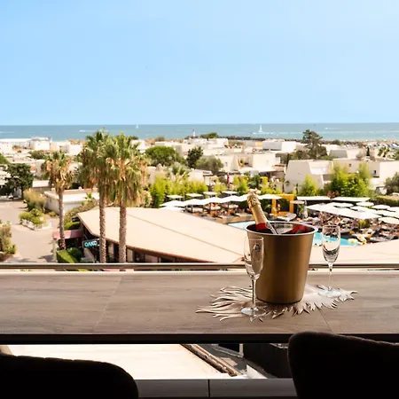 Euphoria - Vue - Terrasse - Port Nature 5 - Village Naturiste דירה